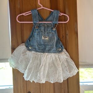 OshKosh B'gosh Denim and Lace Kids Overalls
